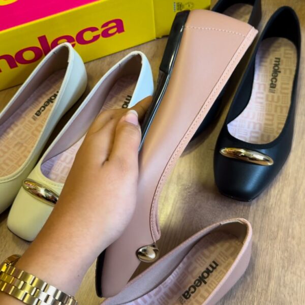 Sapatilha Moleca Detalhe Dourado 5729.131 - Imagem 5