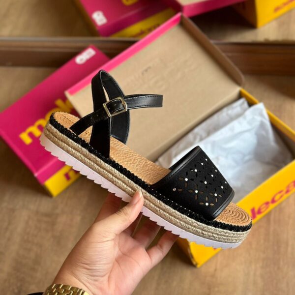Sandália Moleca Flatform com Detalhes Brilhantes 5447.721 - Imagem 8