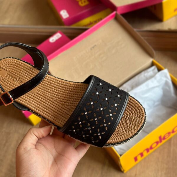 Sandália Moleca Flatform com Detalhes Brilhantes 5447.721 - Imagem 6