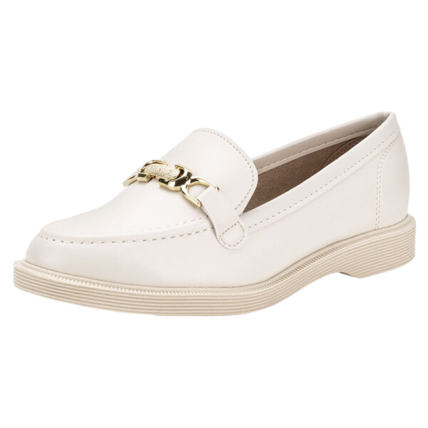 Mocassim Feminino Moleca Marfim