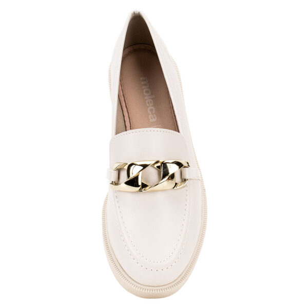 Mocassim Feminino Moleca Marfim - Imagem 4