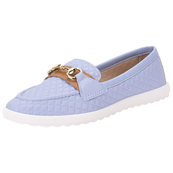 Mocassim Feminino Moleca Azul