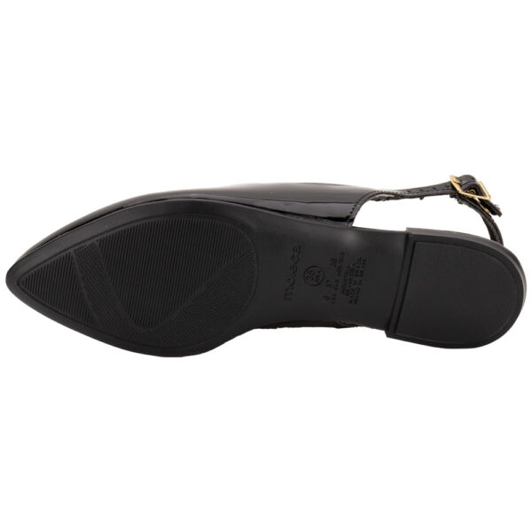 Sapato Feminino Mule Moleca Verniz/Preto - Imagem 5