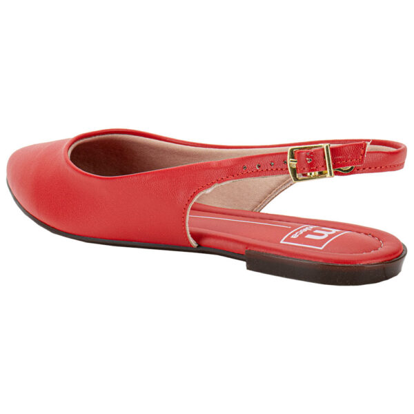 Sapato Feminino Mule Moleca Vermelho - Imagem 3