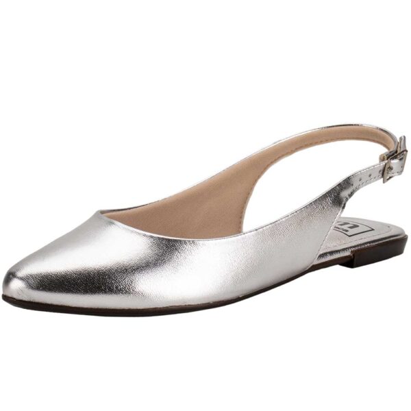 Sapato Feminino Mule Moleca Prata