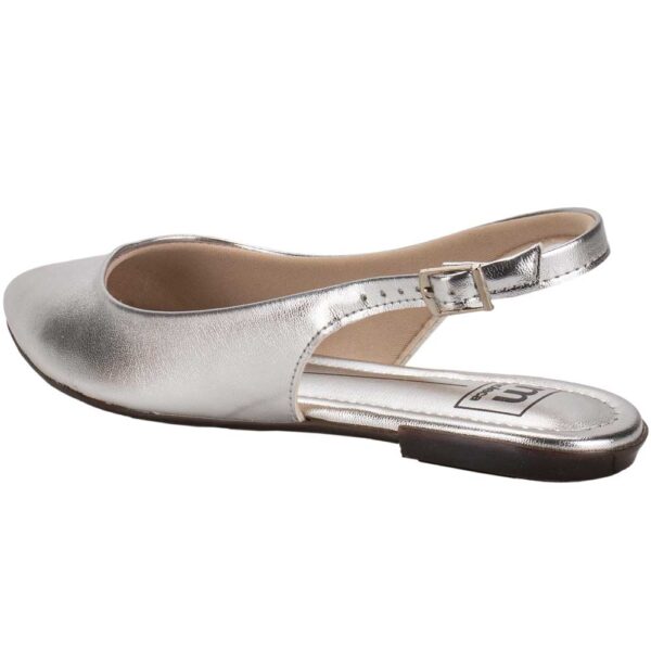 Sapato Feminino Mule Moleca Prata - Imagem 3