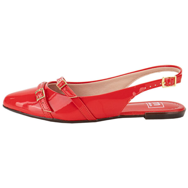 Sapato Feminino Mule Moleca Vermelho - Imagem 2