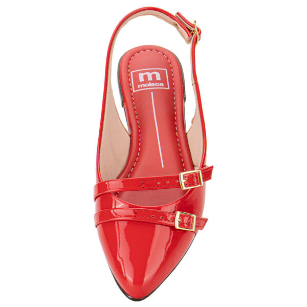 Sapato Feminino Mule Moleca Vermelho - Imagem 4