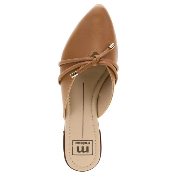Sapato Feminino Mule Moleca Caramelo - Imagem 4