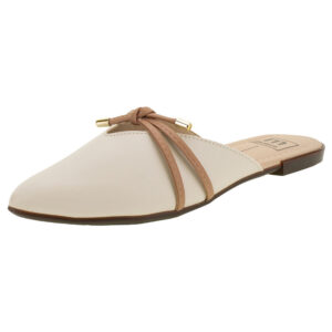 Sapato Feminino Mule Moleca Marfim
