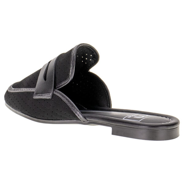 Sapato Feminino Mule Moleca Preto/Nobuck - Imagem 3