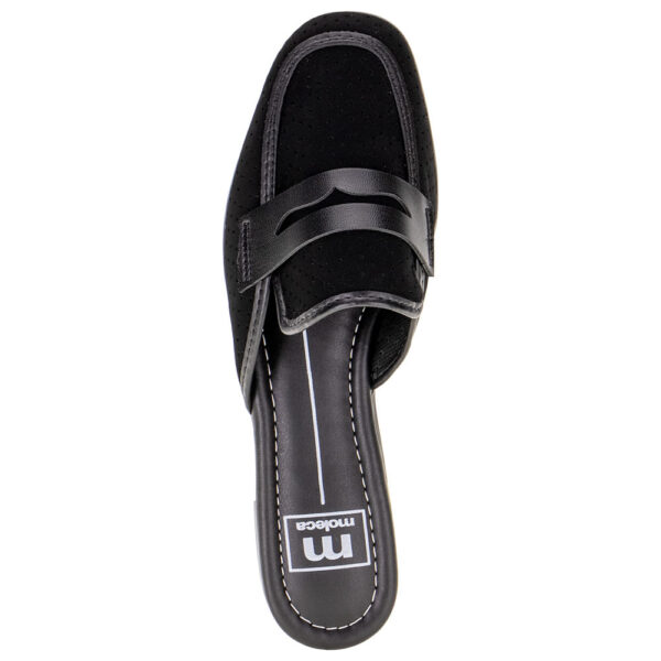 Sapato Feminino Mule Moleca Preto/Nobuck - Imagem 4