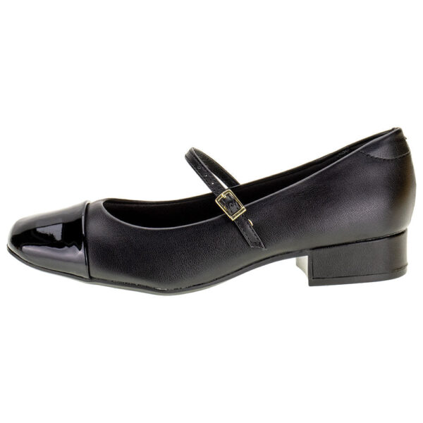 Sapato Feminino Salto Grosso Moleca - 5795103 PRETO - Imagem 2
