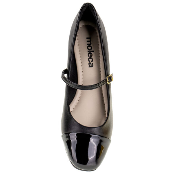 Sapato Feminino Salto Grosso Moleca - 5795103 PRETO - Imagem 3