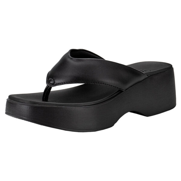 Tamanco Feminino Salto Grosso Moleca Preto