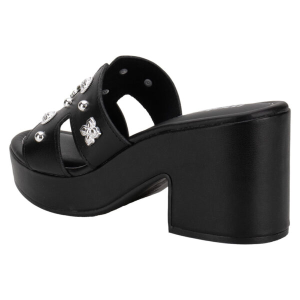 Tamanco Feminino Salto Grosso Moleca PRETO - Imagem 3