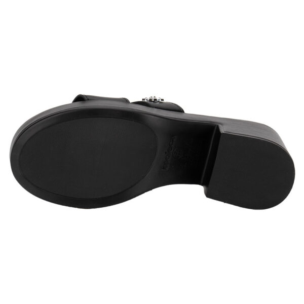 Tamanco Feminino Salto Grosso Moleca PRETO - Imagem 5