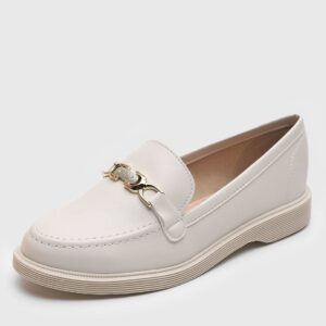 Mocassim Moleca Bridão Off-White