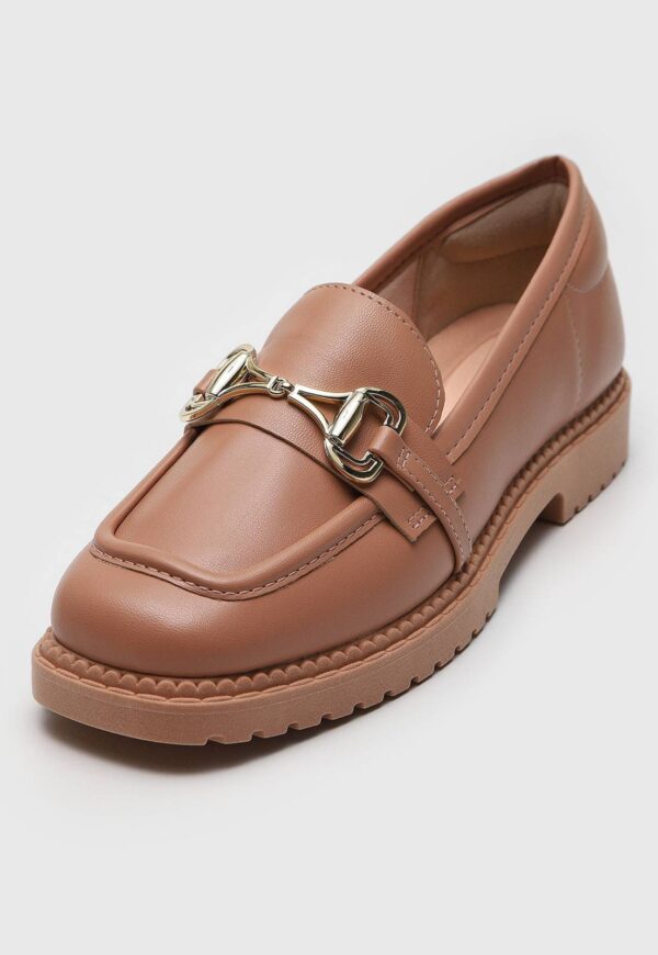 Mocassim Moleca Com Aplicação Decorativa Nude