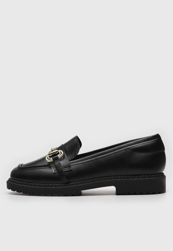 Mocassim Moleca Com Aplicação Decorativa Preto - Imagem 2