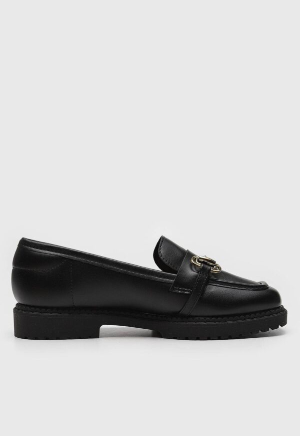 Mocassim Moleca Com Aplicação Decorativa Preto - Imagem 3