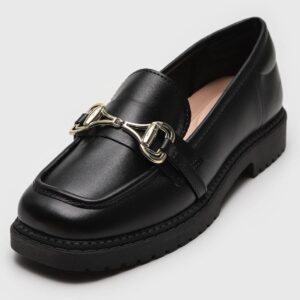 Mocassim Moleca Com Aplicação Decorativa Preto