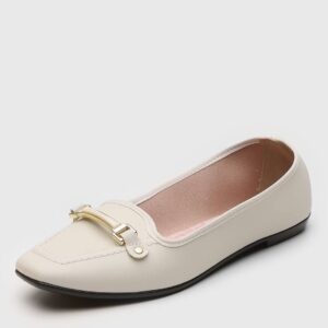 Mocassim Moleca Conforto Off-White