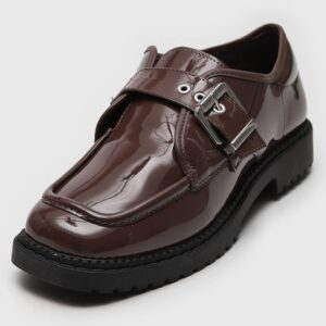 Mocassim Moleca Fivela Café