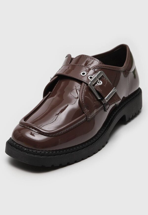 Mocassim Moleca Fivela Café