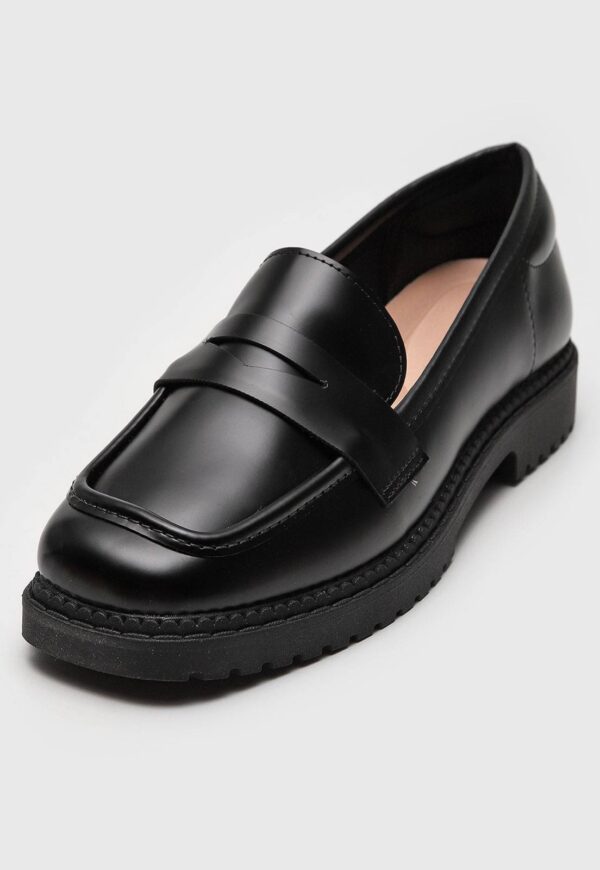 Mocassim Moleca Liso Preto