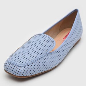 Mocassim Moleca Microfuros Azul