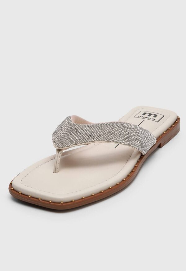 Rasteira Moleca Hotfix Off-White