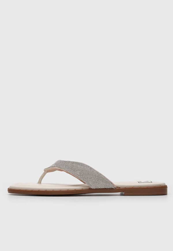 Rasteira Moleca Hotfix Off-White - Imagem 2