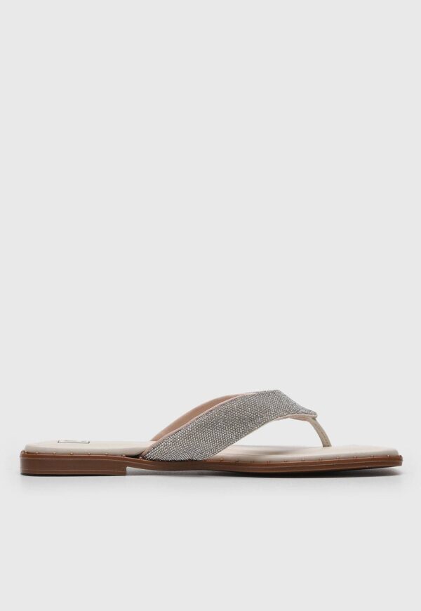 Rasteira Moleca Hotfix Off-White - Imagem 3