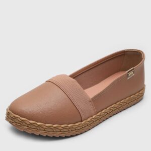 Sapatilha Slip On Moleca Liso Nude