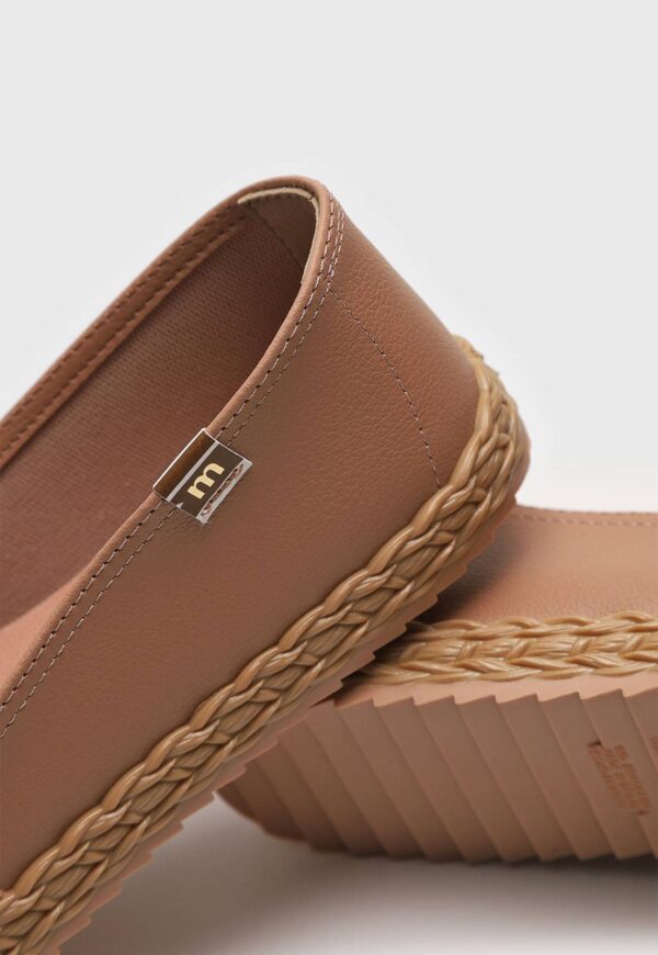 Sapatilha Slip On Moleca Liso Nude - Imagem 5