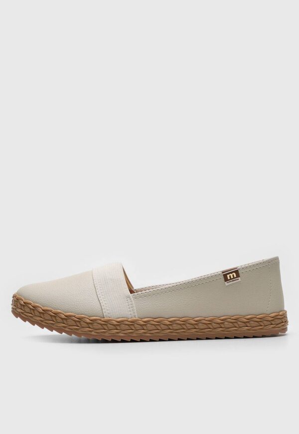Sapatilha Slip On Moleca Liso Off-White - Imagem 2